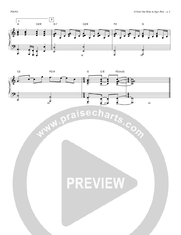 O God Our Help In Ages Past Piano Sheet (Todd Billingsley)