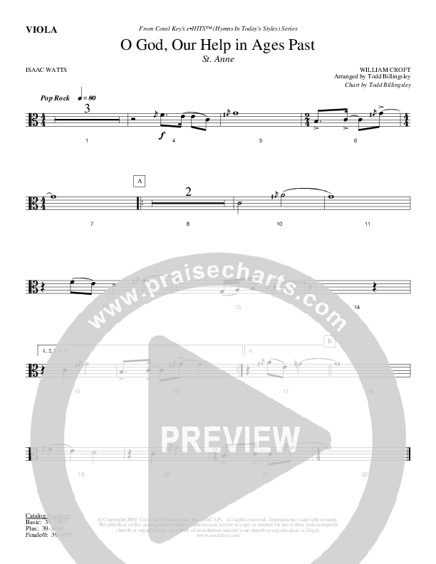 O God Our Help In Ages Past Viola (Todd Billingsley)