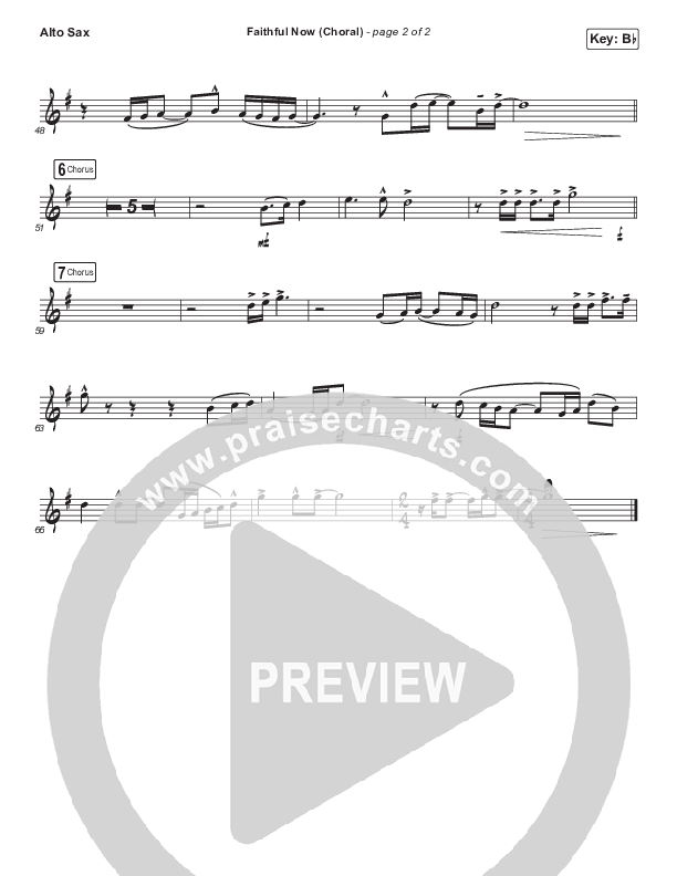 Faithful Now (Choral Anthem SATB) Alto Sax (Vertical Worship / Arr. Luke Gambill)