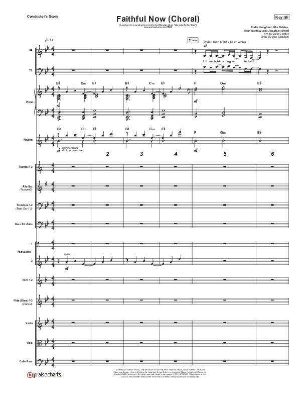 Faithful Now (Choral Anthem SATB) Orchestration (Vertical Worship / Arr. Luke Gambill)