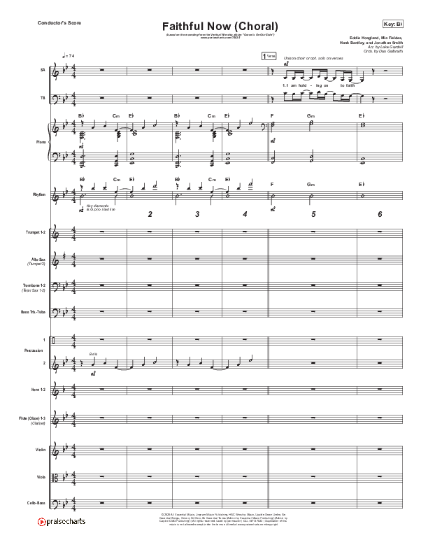 Faithful Now (Choral Anthem SATB) Conductor's Score (Vertical Worship / Arr. Luke Gambill)