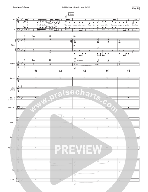 Faithful Now (Choral Anthem SATB) Conductor's Score (Vertical Worship / Arr. Luke Gambill)