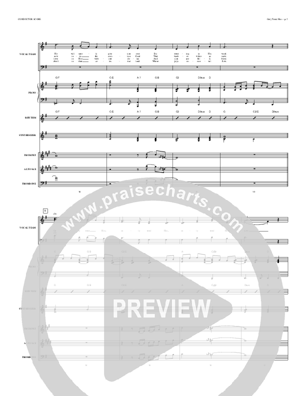 Only Trust Him Conductor's Score (Todd Billingsley)