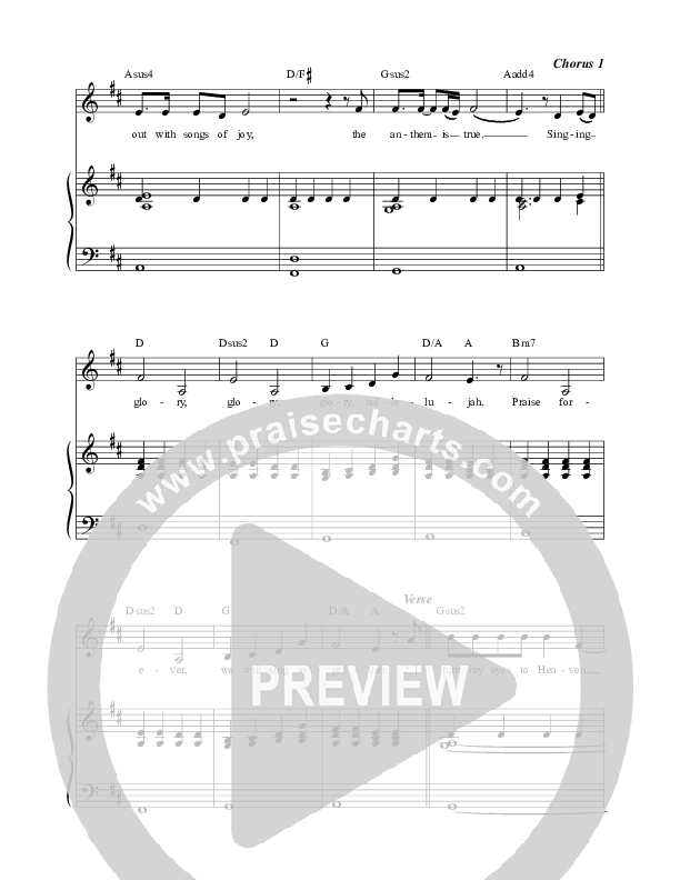 Glory Hallelujah (Christmas) (Live) Lead & Piano (REVERE / Thrive Worship)