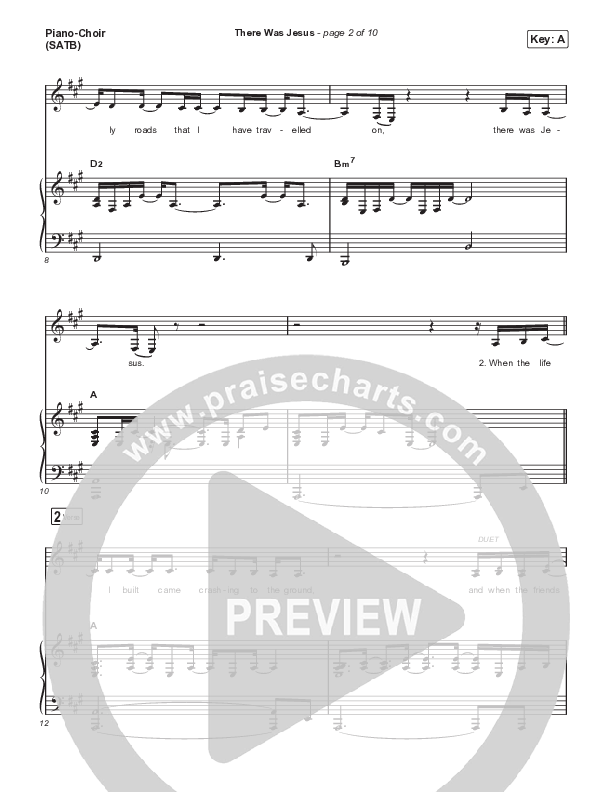 There Was Jesus Piano/Vocal Pack (CAIN)