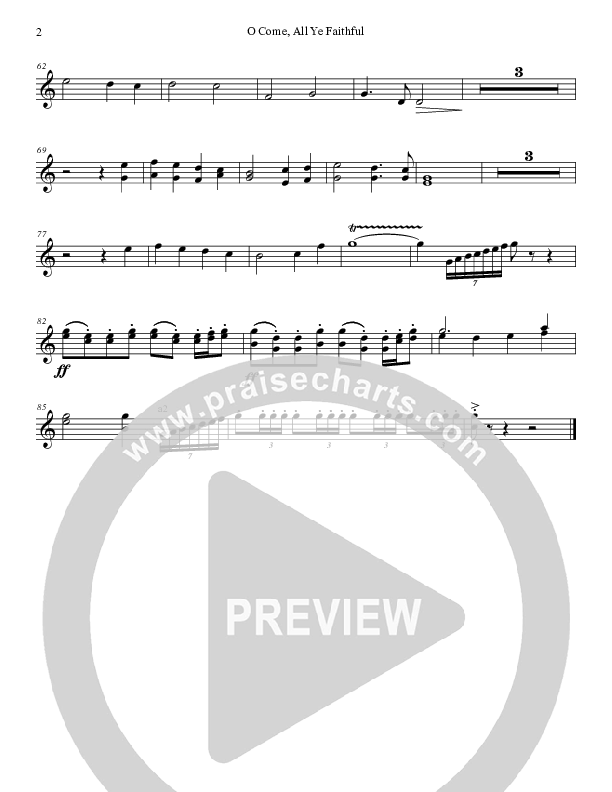 O Come All Ye Faithful Clarinet 1/2 (Grace Worship)