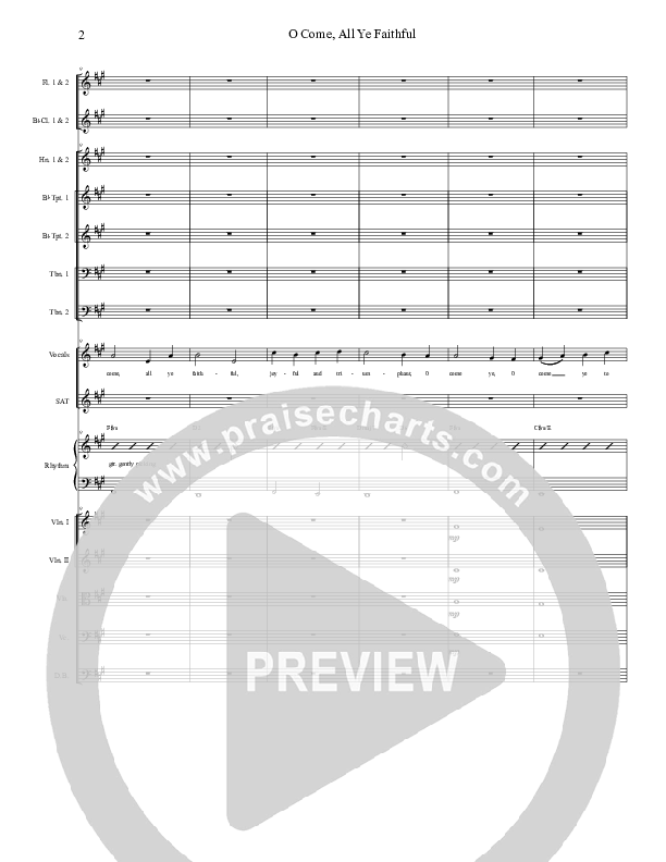 O Come All Ye Faithful Orchestration (Grace Worship)