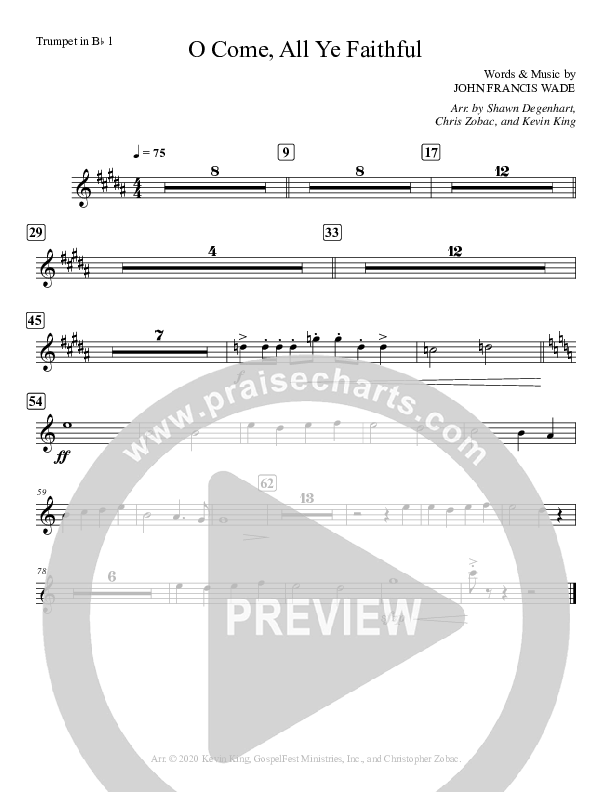 O Come All Ye Faithful Trumpet 1 (Grace Worship)