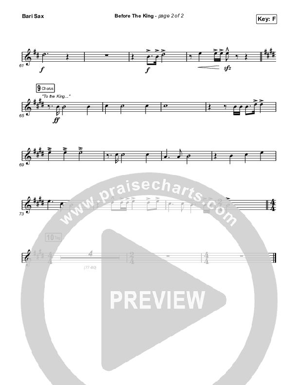 Before The King Bari Sax (Saddleback Worship)