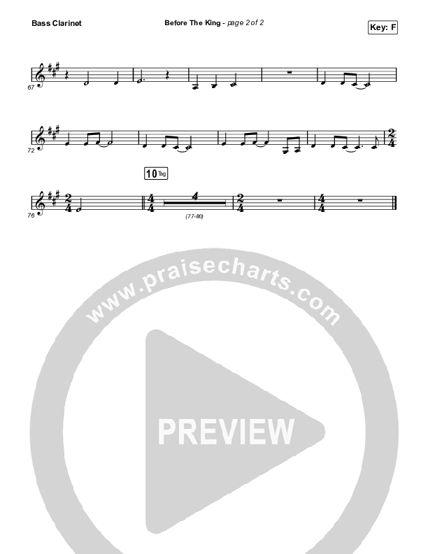 Before The King Bass Clarinet (Saddleback Worship)