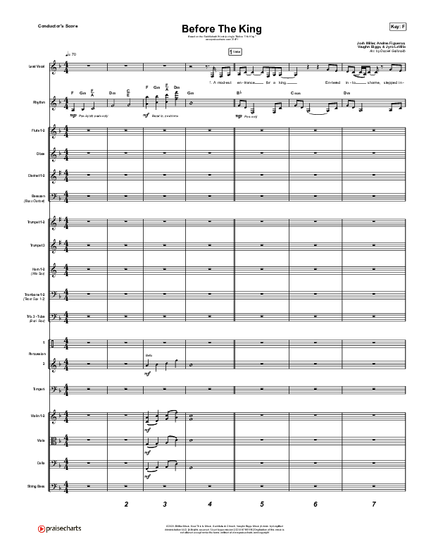 Before The King Conductor's Score (Saddleback Worship)