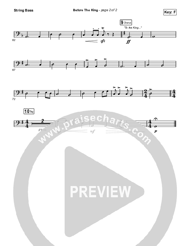 Before The King Double Bass (Saddleback Worship)