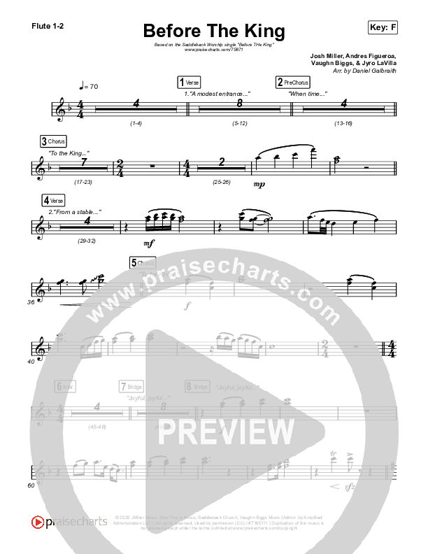 Before The King Flute 1/2 (Saddleback Worship)