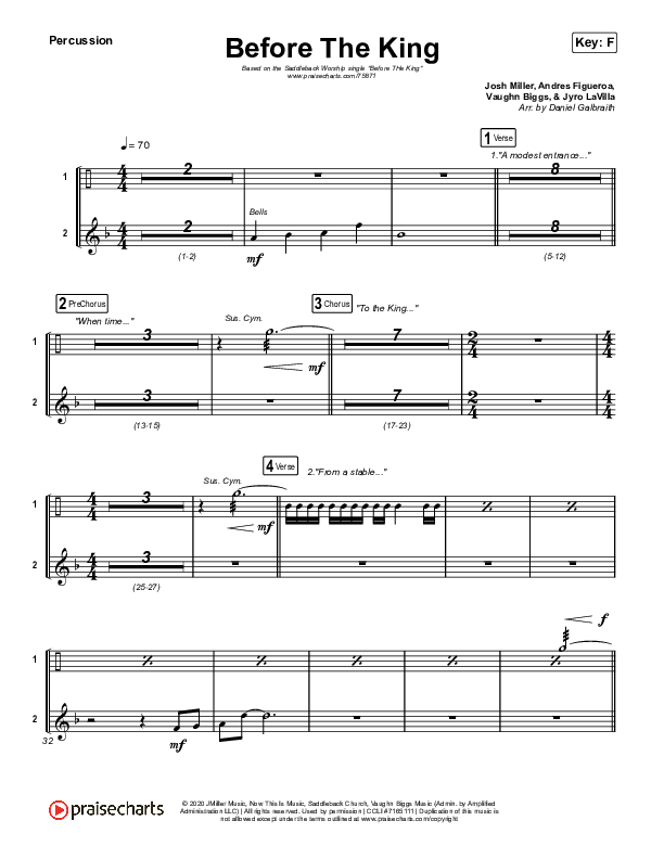 Before The King Percussion (Saddleback Worship)