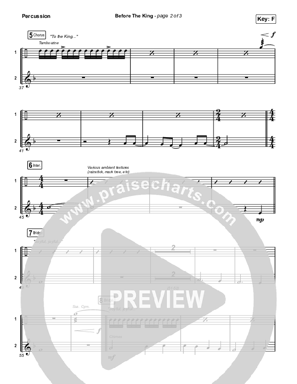 Before The King Percussion (Saddleback Worship)