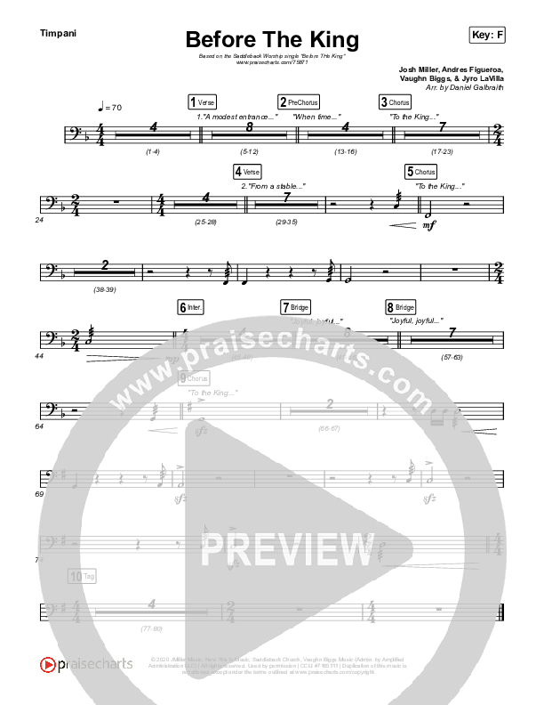 Before The King Timpani (Saddleback Worship)