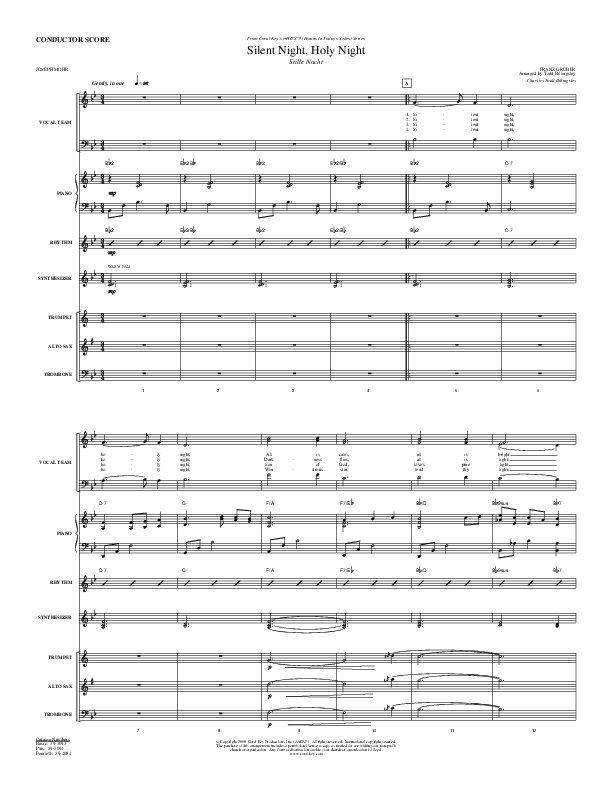 Silent Night Holy Night Orchestration (Todd Billingsley)