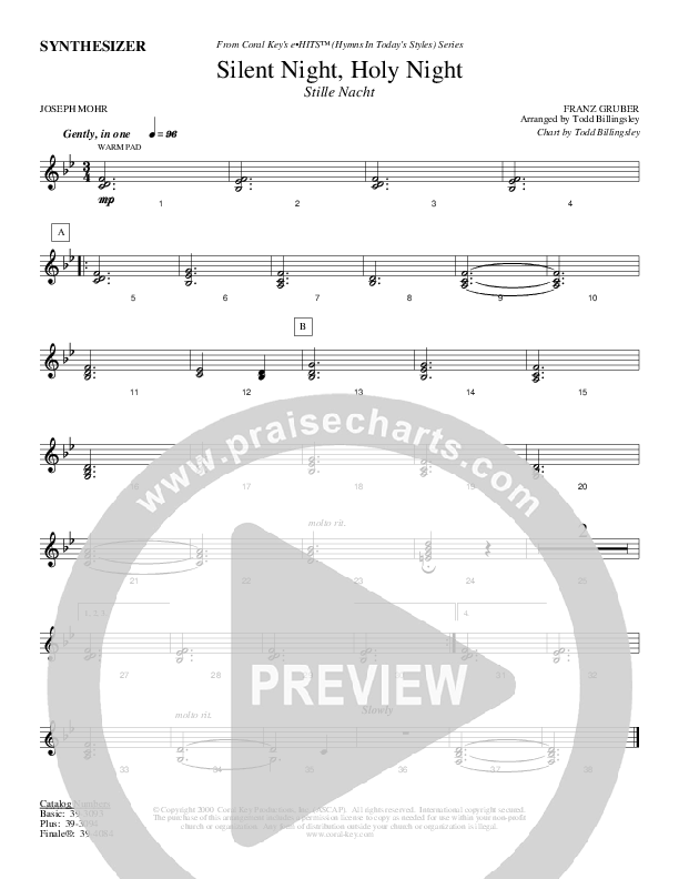 Silent Night Holy Night Synth (Todd Billingsley)
