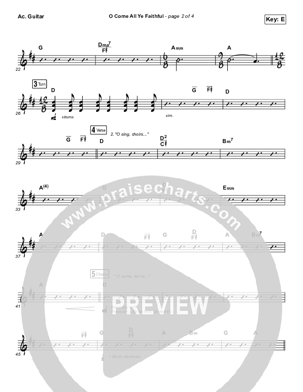 O Come All Ye Faithful Acoustic Guitar (Red Rocks Worship)