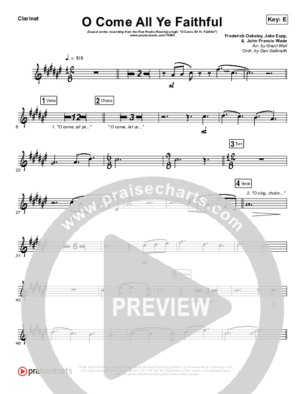 O Come All Ye Faithful Wind Pack (Red Rocks Worship)