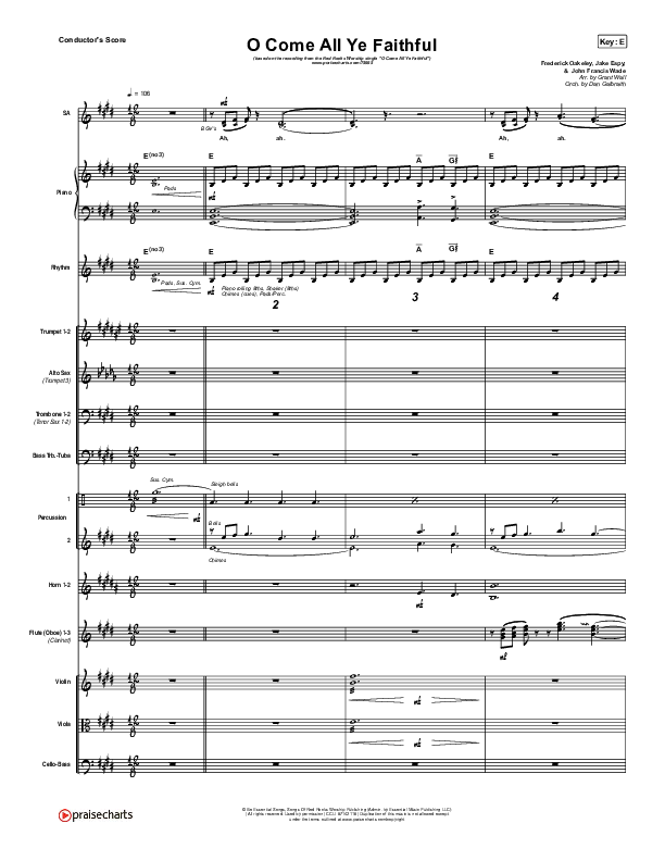 O Come All Ye Faithful Orchestration (Red Rocks Worship)