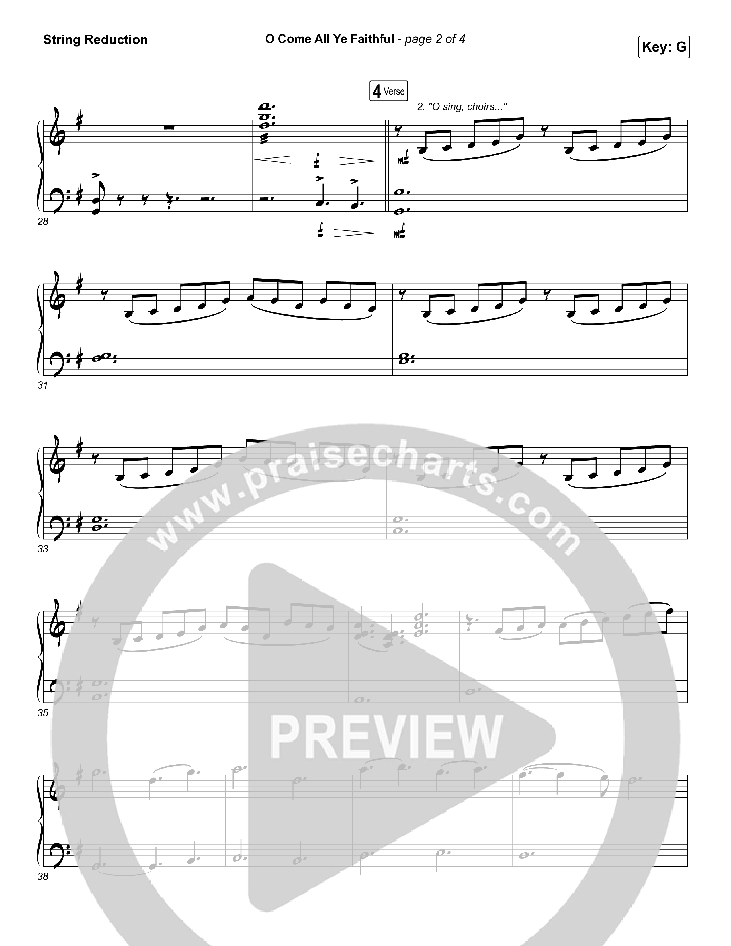 O Come All Ye Faithful String Reduction (Red Rocks Worship)