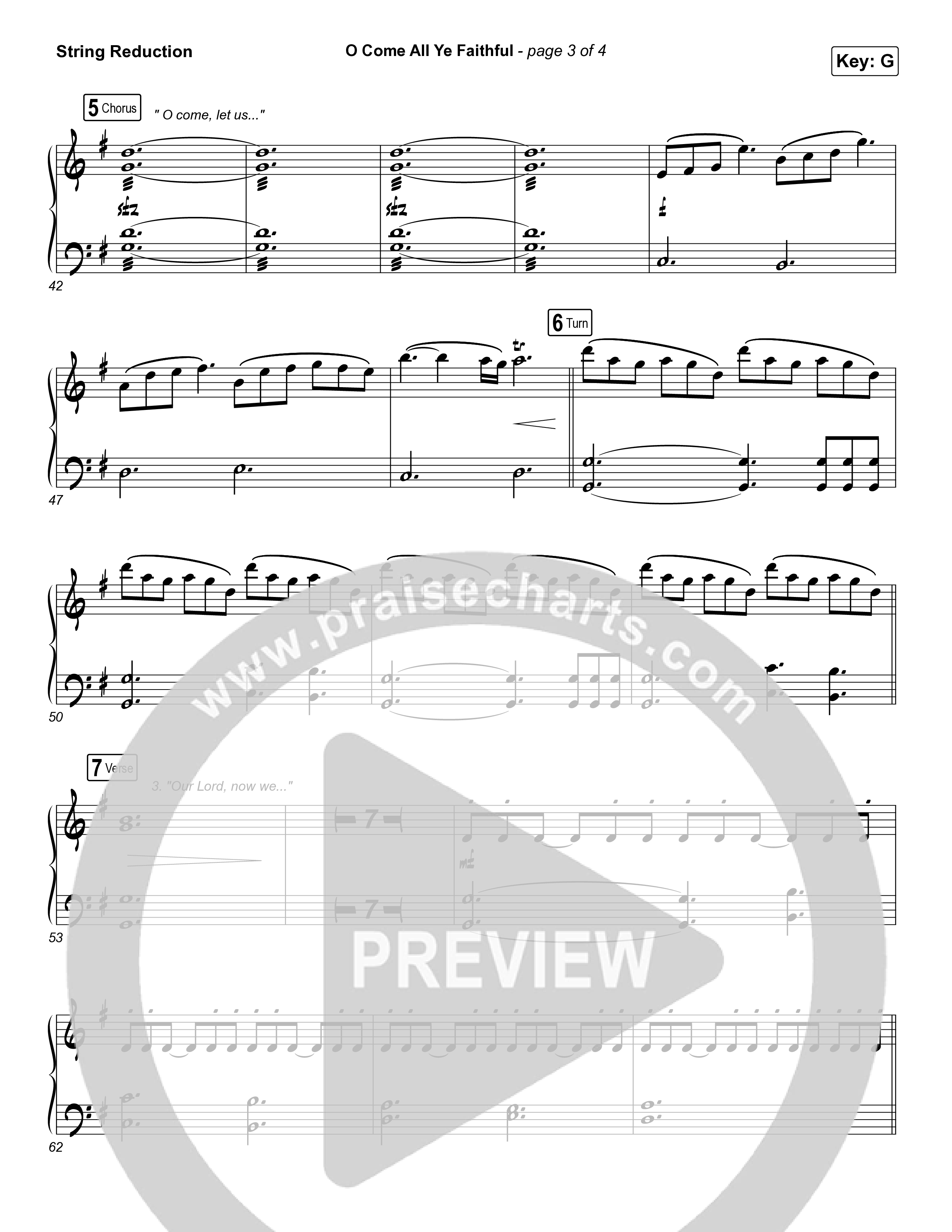 O Come All Ye Faithful String Reduction (Red Rocks Worship)