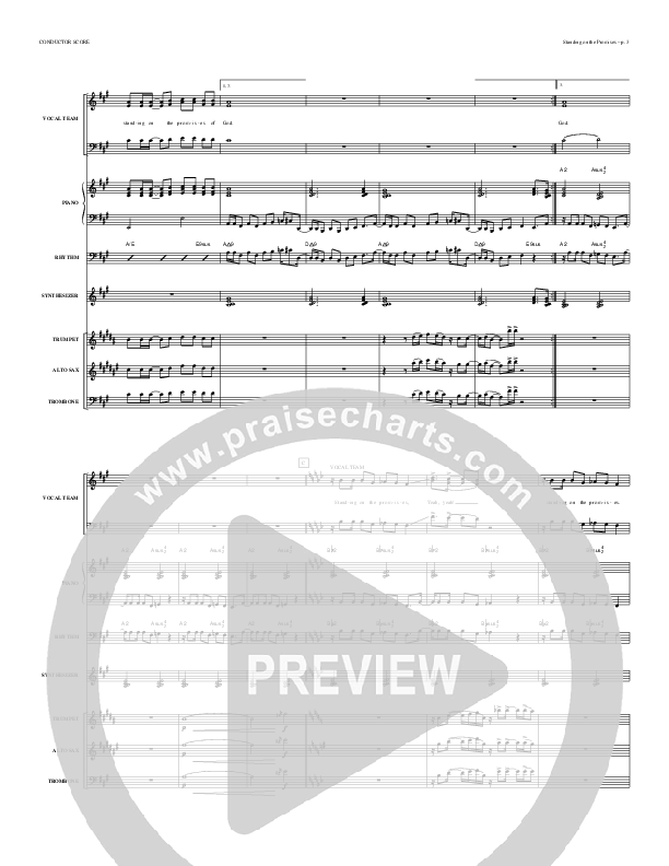 Standing On The Promises Conductor's Score (Todd Billingsley)