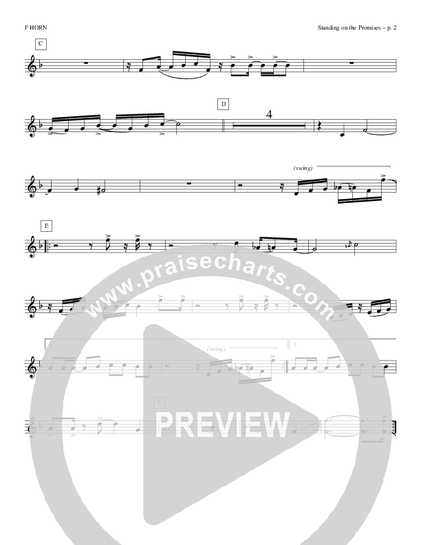 Standing On The Promises French Horn (Todd Billingsley)