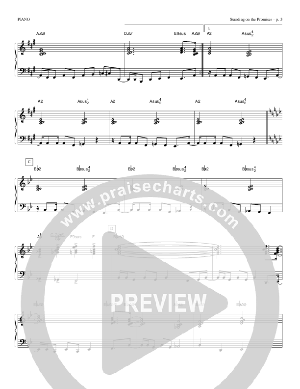 Standing On The Promises Piano Sheet (Todd Billingsley)