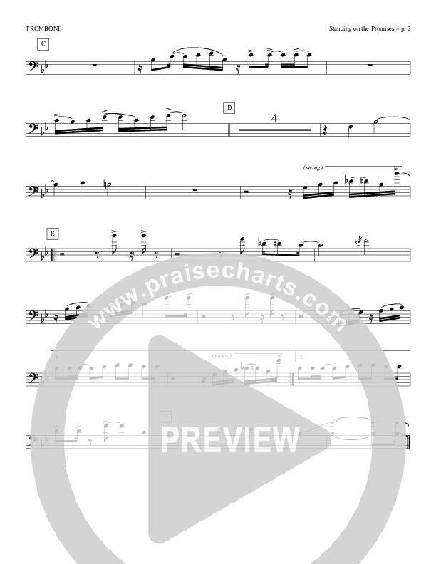 Standing On The Promises Trombone (Todd Billingsley)