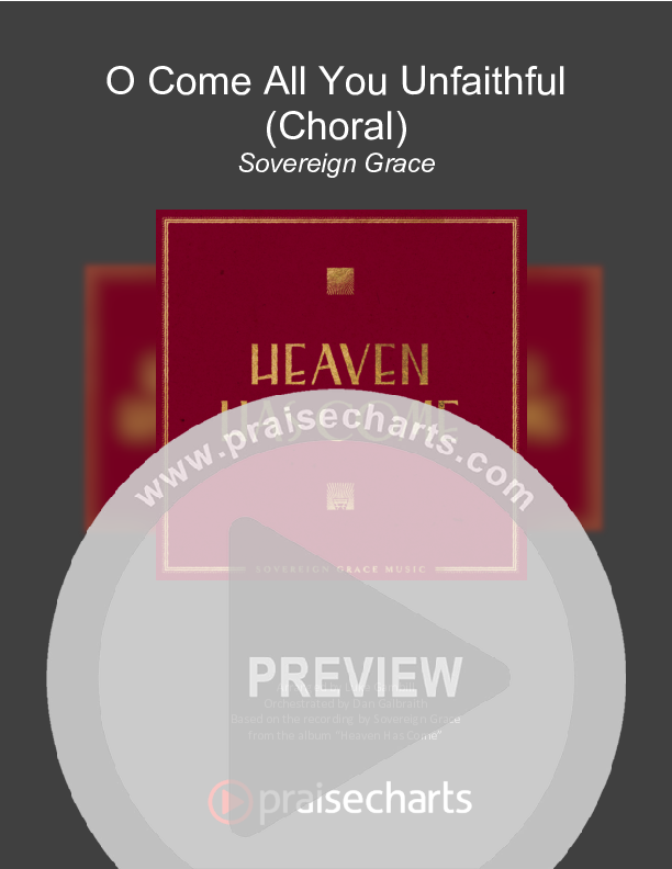 O Come All You Unfaithful (Choral Anthem SATB) Cover Sheet (Sovereign Grace / Arr. Luke Gambill)