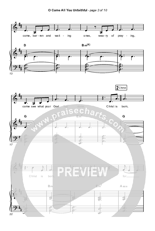 O Come All You Unfaithful (Choral Anthem SATB) Octavo (SATB & Pno) (Sovereign Grace / Arr. Luke Gambill)