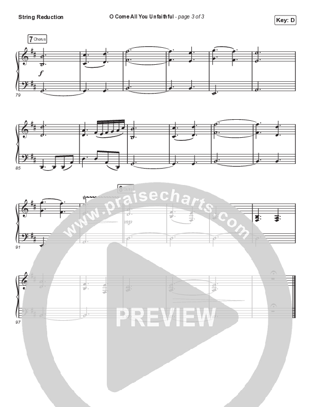 O Come All You Unfaithful (Choral Anthem SATB) String Reduction (Sovereign Grace / Arr. Luke Gambill)
