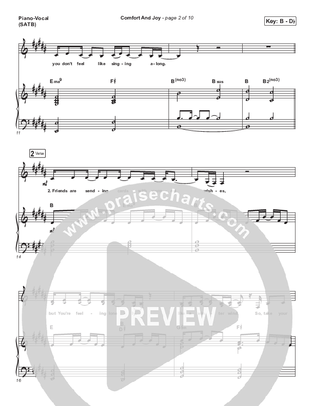 Comfort And Joy Piano/Vocal Pack (Tasha Layton)