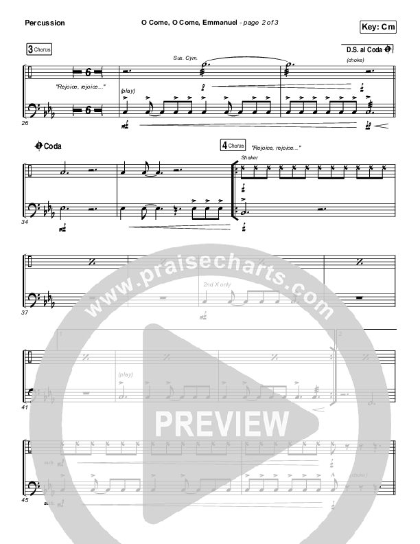O Come O Come Emmanuel Percussion (for KING & COUNTRY)