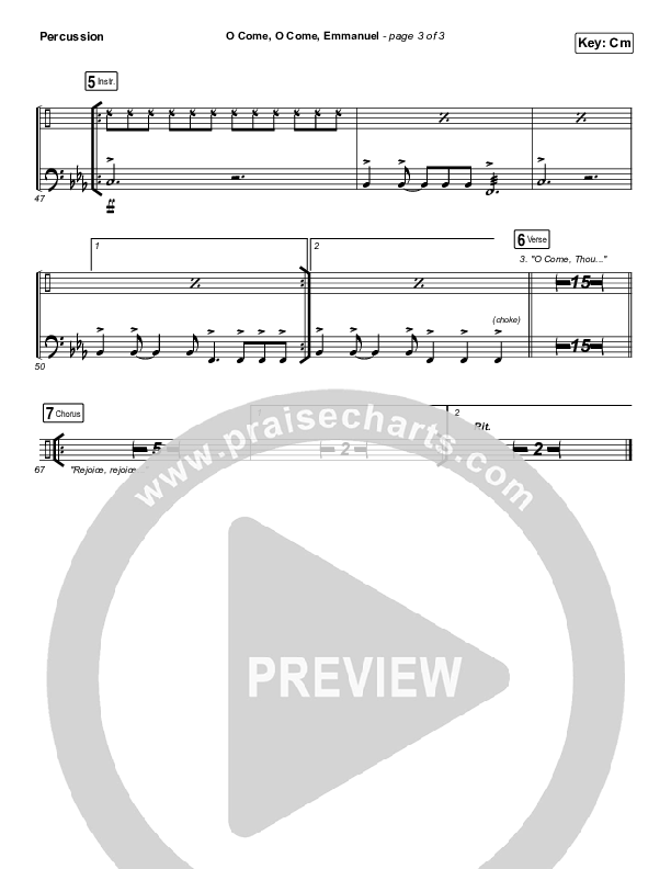 O Come O Come Emmanuel Percussion (for KING & COUNTRY)