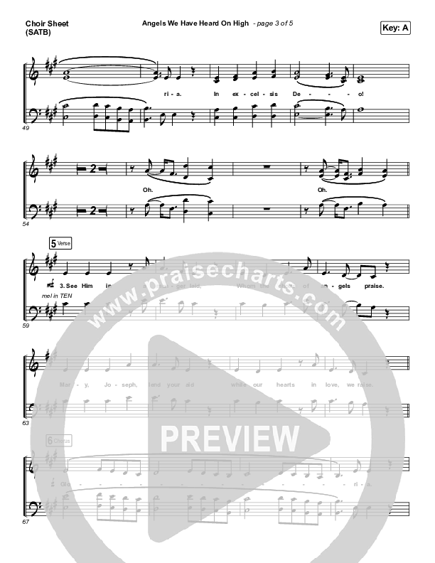 Angels We Have Heard On High Choir Sheet (SATB) (for KING & COUNTRY)
