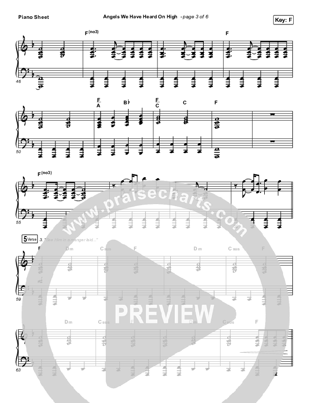 Angels We Have Heard On High Piano Sheet (for KING & COUNTRY)