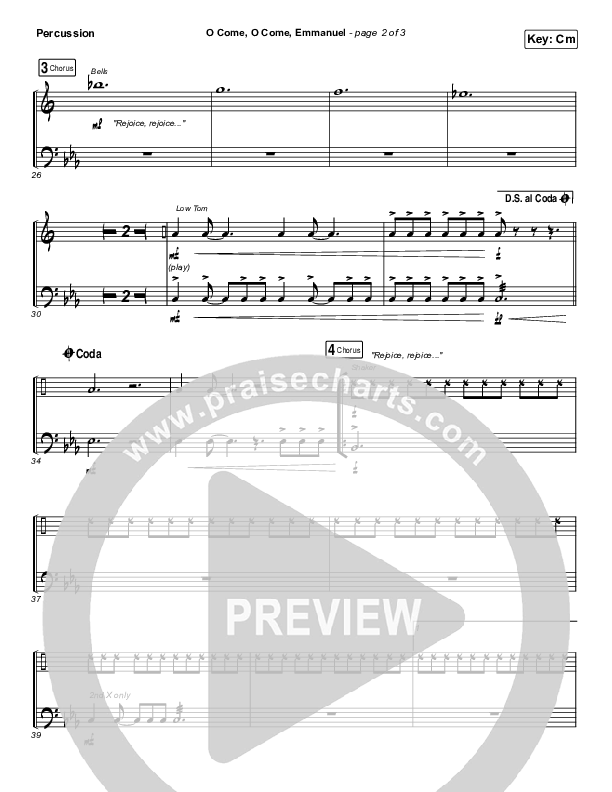 O Come O Come Emmanuel Percussion (for KING & COUNTRY)