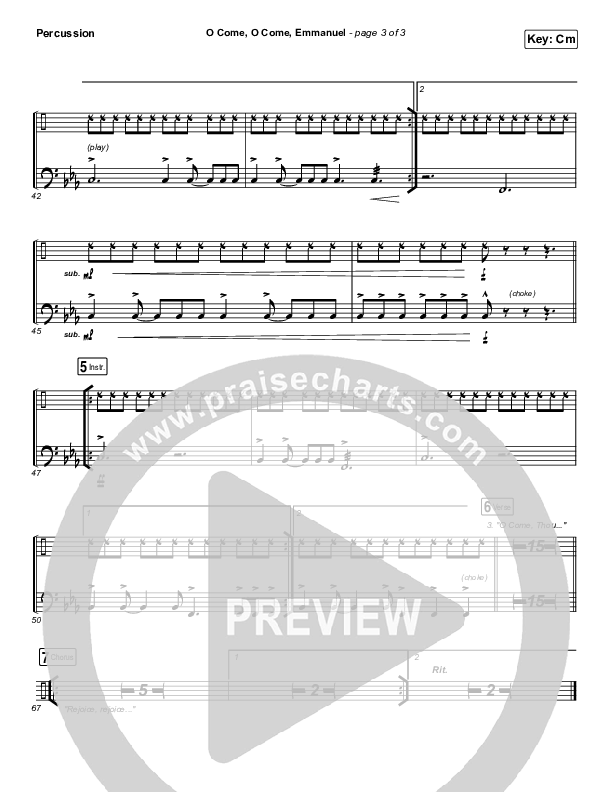 O Come O Come Emmanuel Percussion (for KING & COUNTRY)