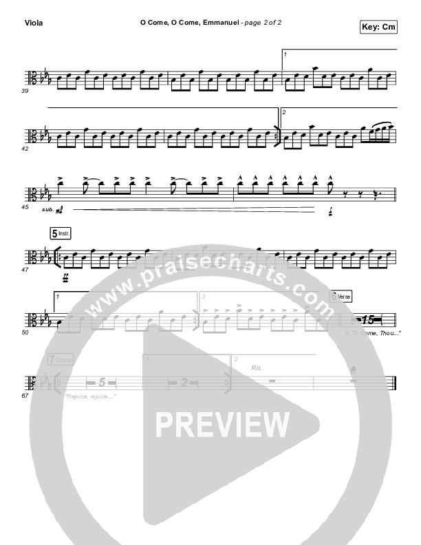 O Come O Come Emmanuel Viola (for KING & COUNTRY)