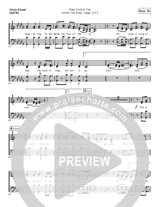 What Child Is This (Christ The King) Choir Vocals (SATB) (Casting Crowns)