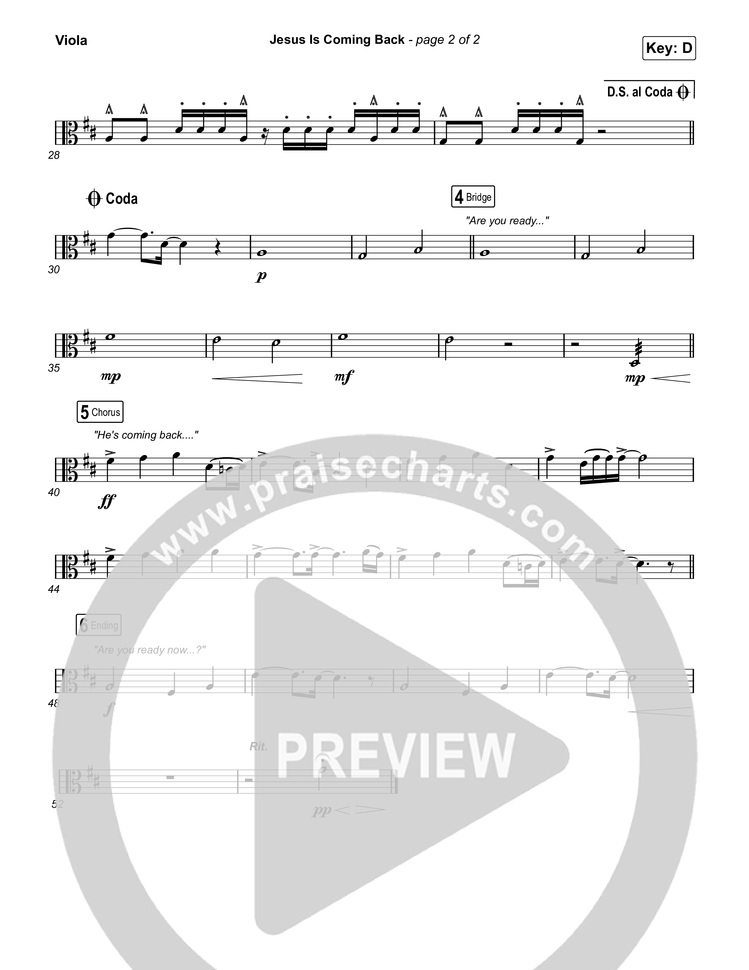 Jesus Is Coming Back Viola (Jordan Feliz)