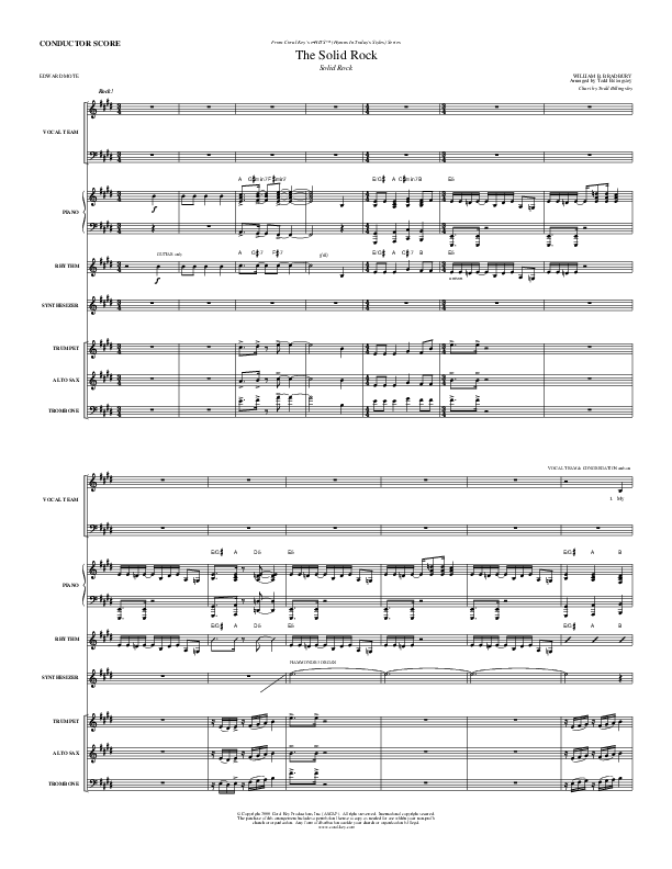 The Solid Rock Conductor's Score (Todd Billingsley)