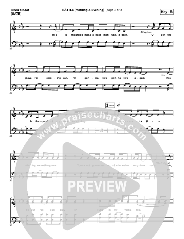 RATTLE! (Morning & Evening) Choir Vocals (SATB) (Elevation Worship)