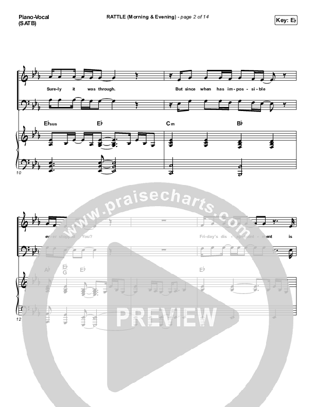 RATTLE! (Morning & Evening) Sheet Music PDF (Elevation Worship