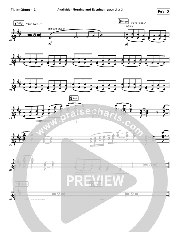 Available (Morning & Evening) Wind Pack (Elevation Worship)