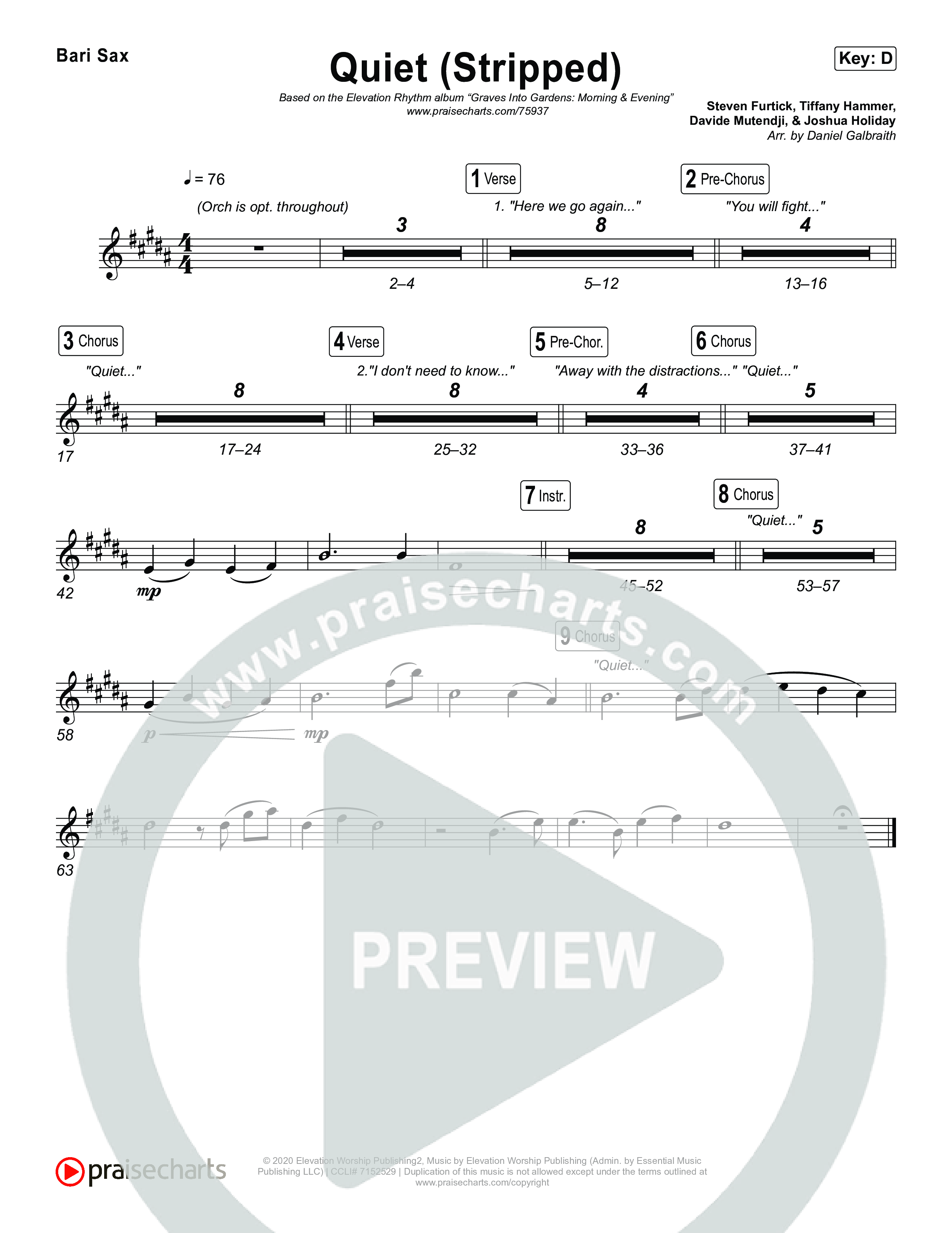 Quiet (Stripped) Sax Pack (Elevation Worship / ELEVATION RHYTHM)