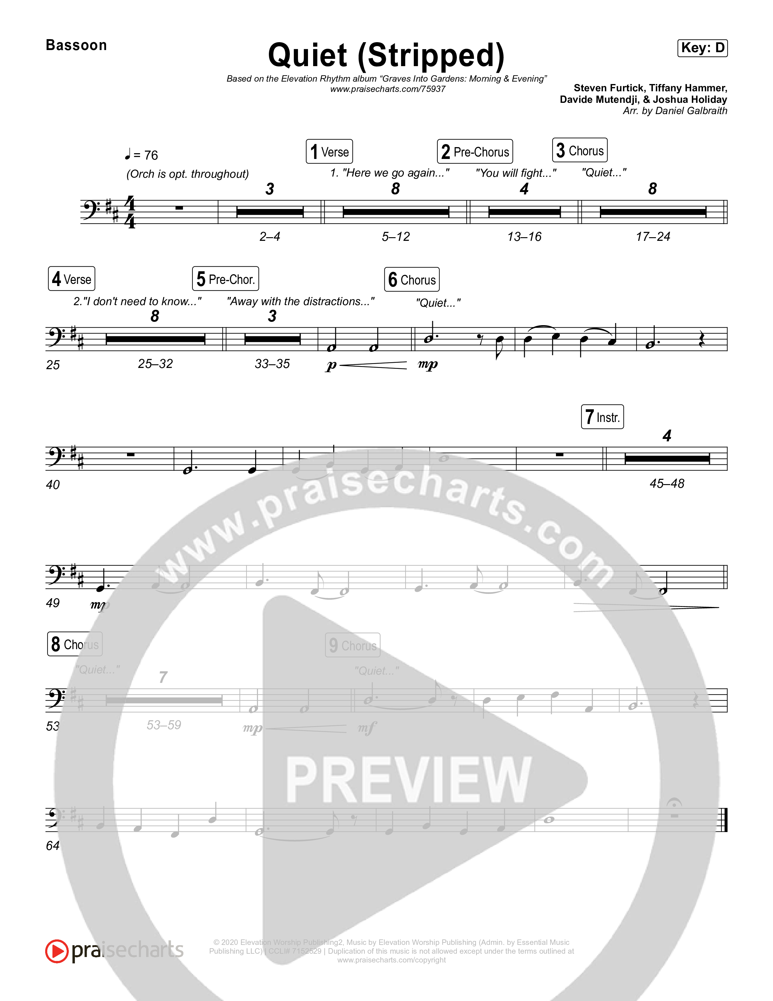 Quiet (Stripped) Bassoon (Elevation Worship / ELEVATION RHYTHM)